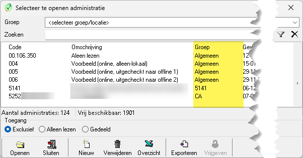 2025.09 Algemeen - groep bij administraties