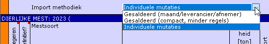 Keuze methodiek import VDM gegevens