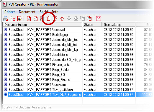 PDF Creator pagina verwijderen