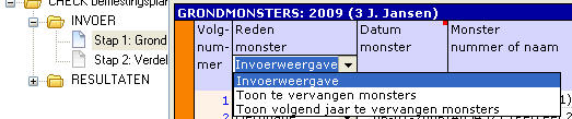 2008.11 Tonen te vervangen grondmonsters
