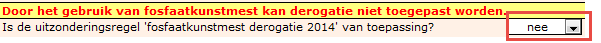 2014.05 Uitzonderingsregel fosfaatkunstmest derogatie