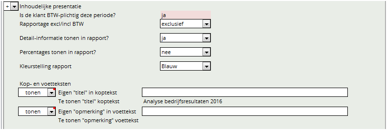 2017_10 Rapport Instellen kleur etc