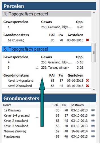 2018.06 GEO tool Grondmonster handmatig koppelen