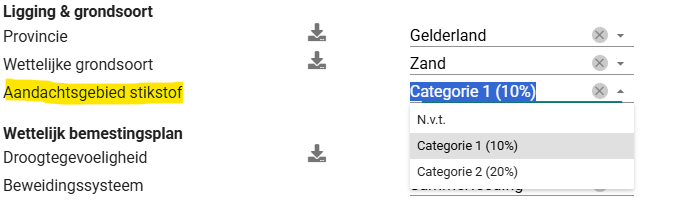 2025.09 CheckAgro - gewasperceel - aandachtsgebied stikstof