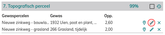 GeoTool2 - CheckAgro wijzig gewasperceel